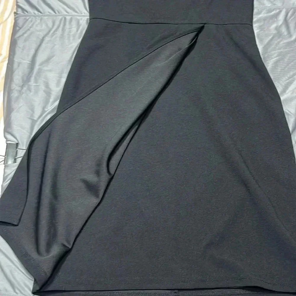 Lulus Made‎ With Love Size 4 Little Black Dress Short Sleeve Knee Length Wrap - Picture 11 of 11